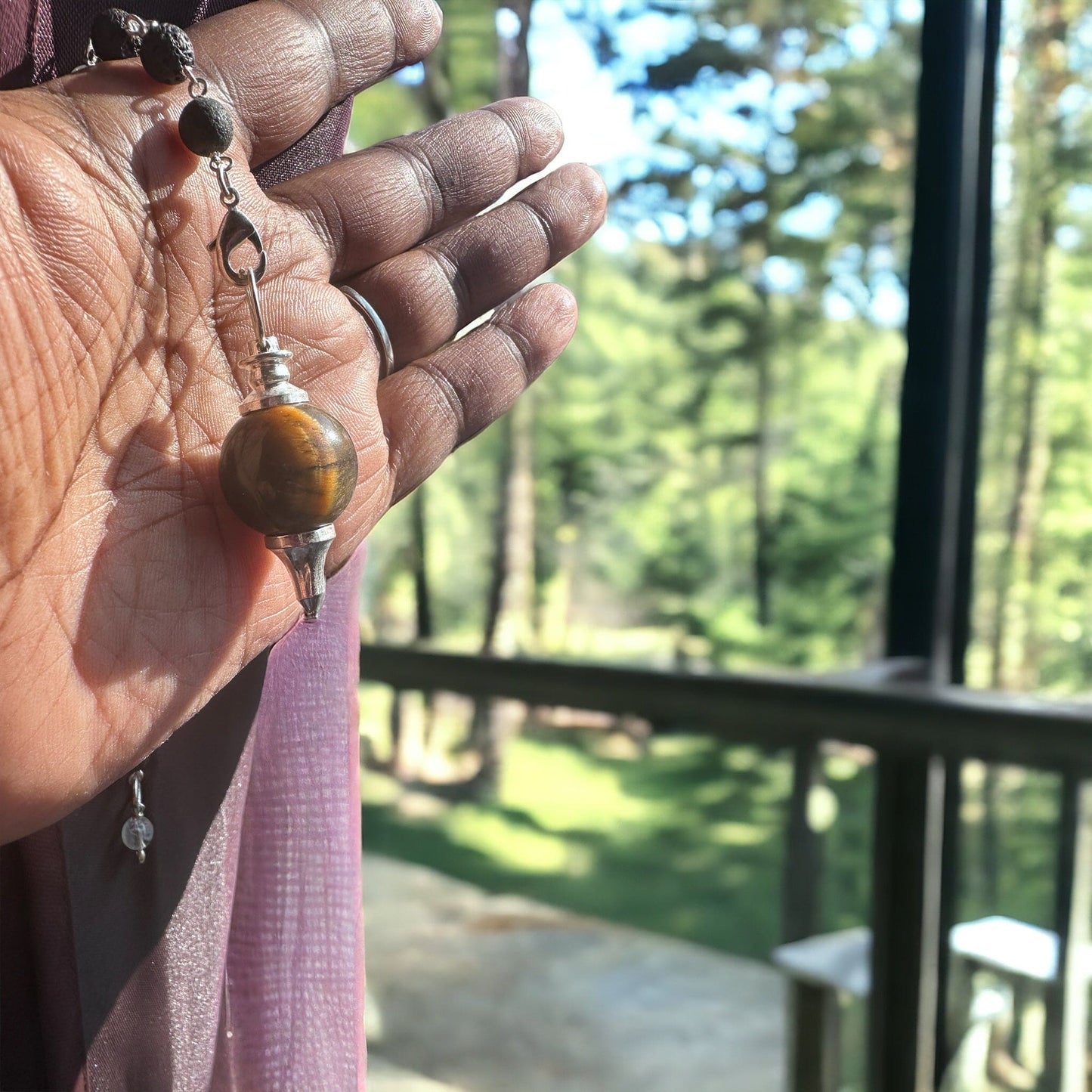 Sephoroton Pendulums with Lava beads
