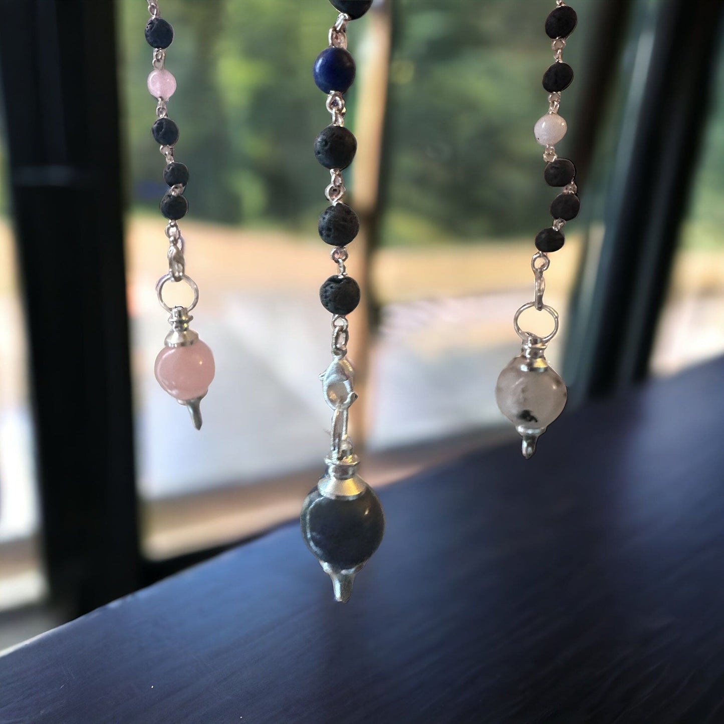 Sephoroton Pendulums with Lava beads