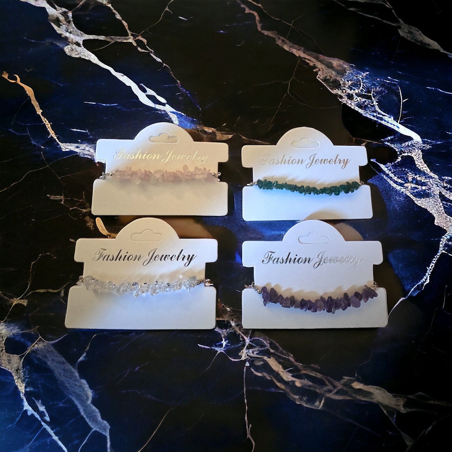 Crystal Chip Bracelets