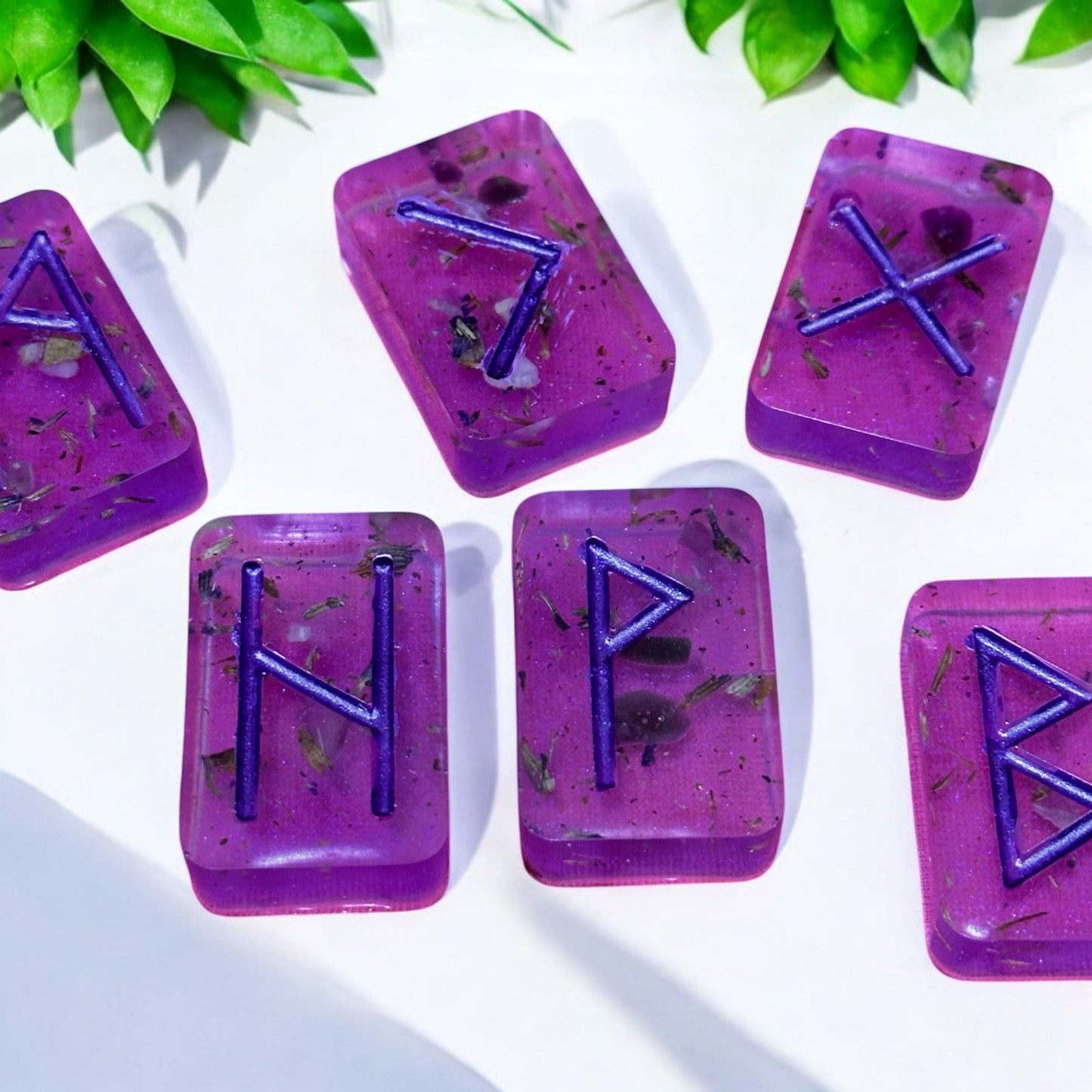 Hand painted Elder Futhark runes