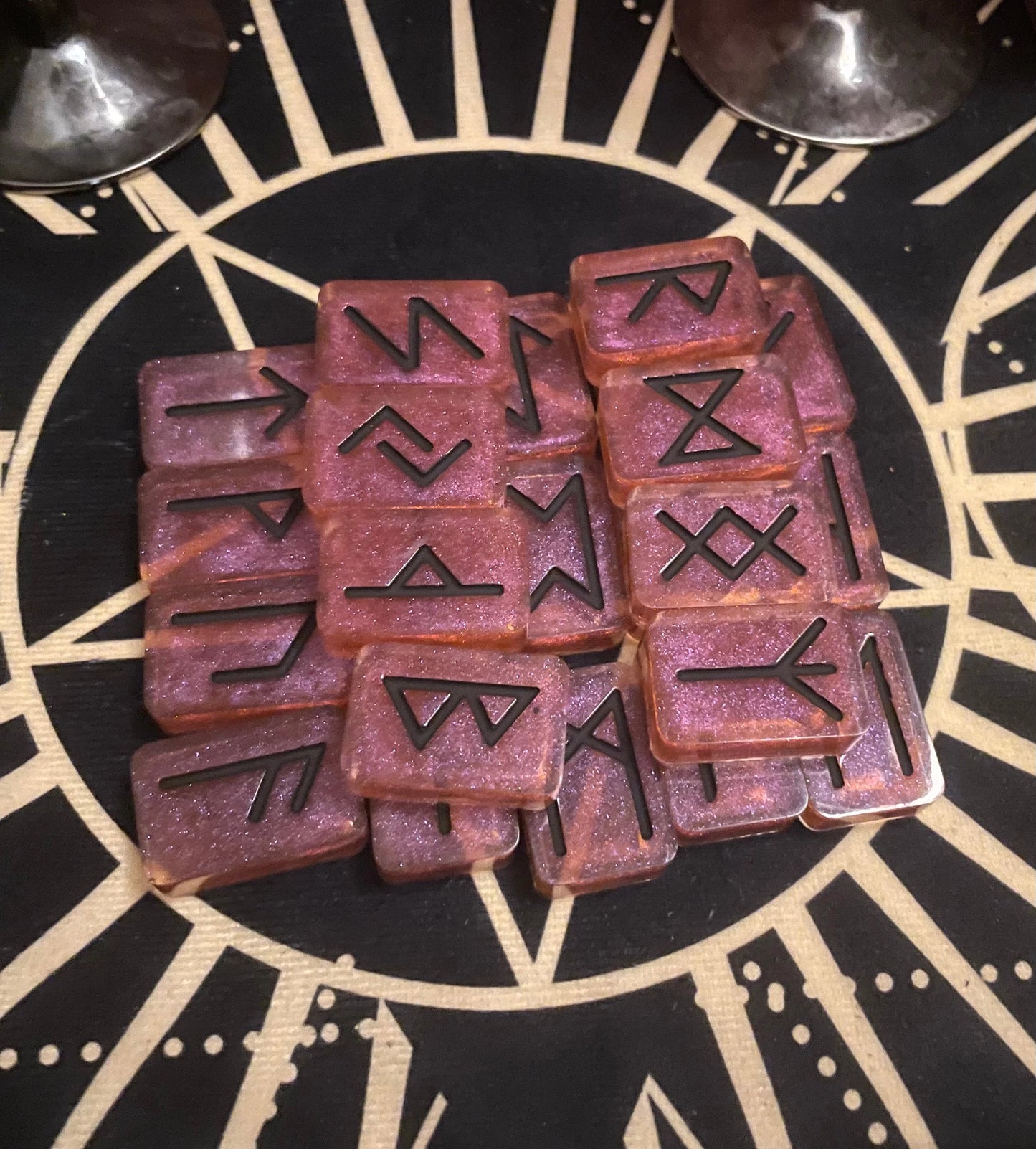 Hand painted Elder Futhark runes