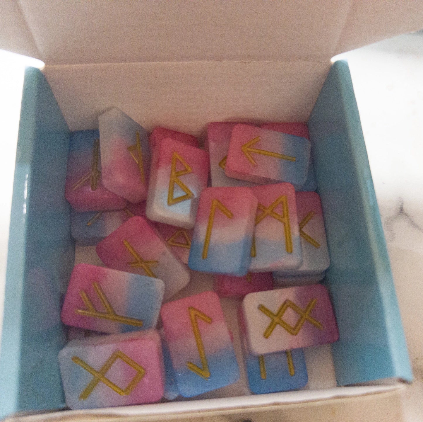 Hand painted Elder Futhark runes