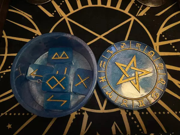 Hand painted Elder Futhark runes