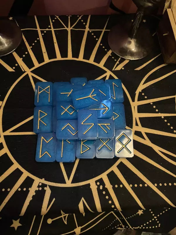 Hand painted Elder Futhark runes