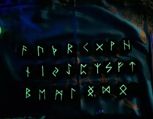 Hand painted Elder Futhark runes