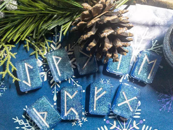 Hand painted Elder Futhark runes