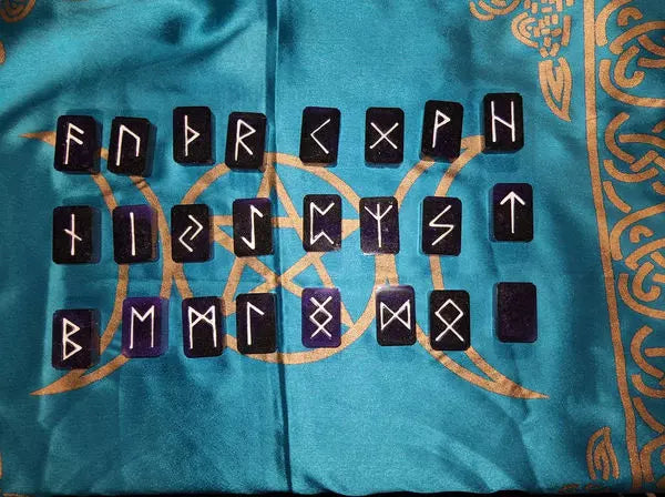 Hand painted Elder Futhark runes