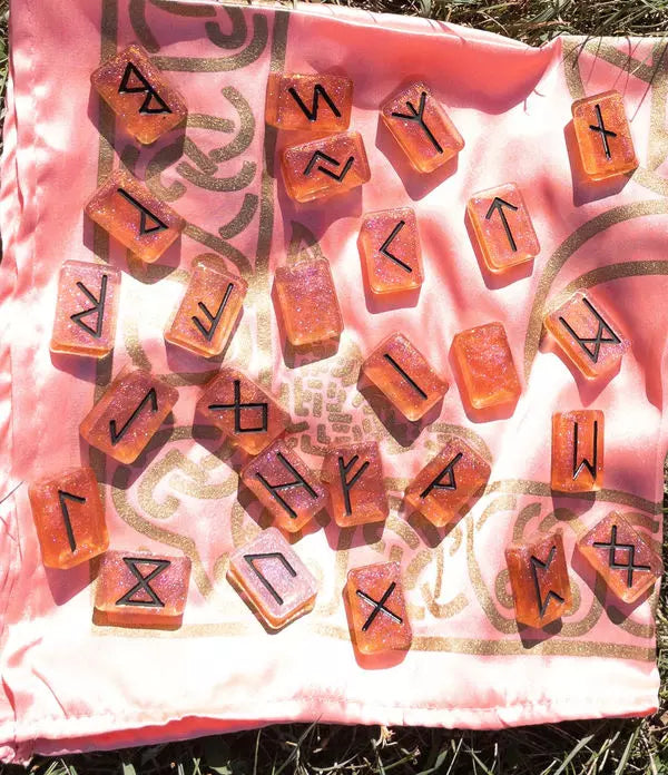Hand painted Elder Futhark runes