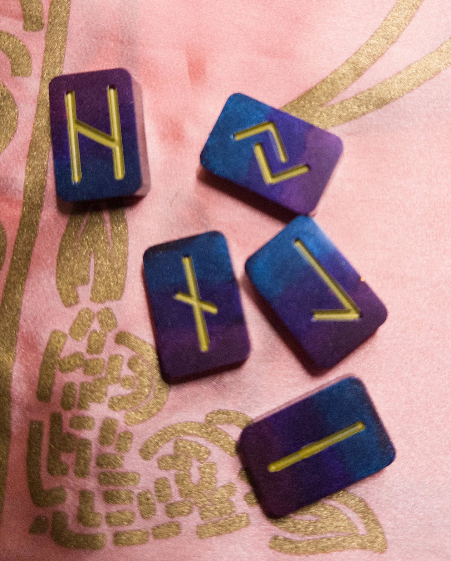 Hand painted Elder Futhark runes