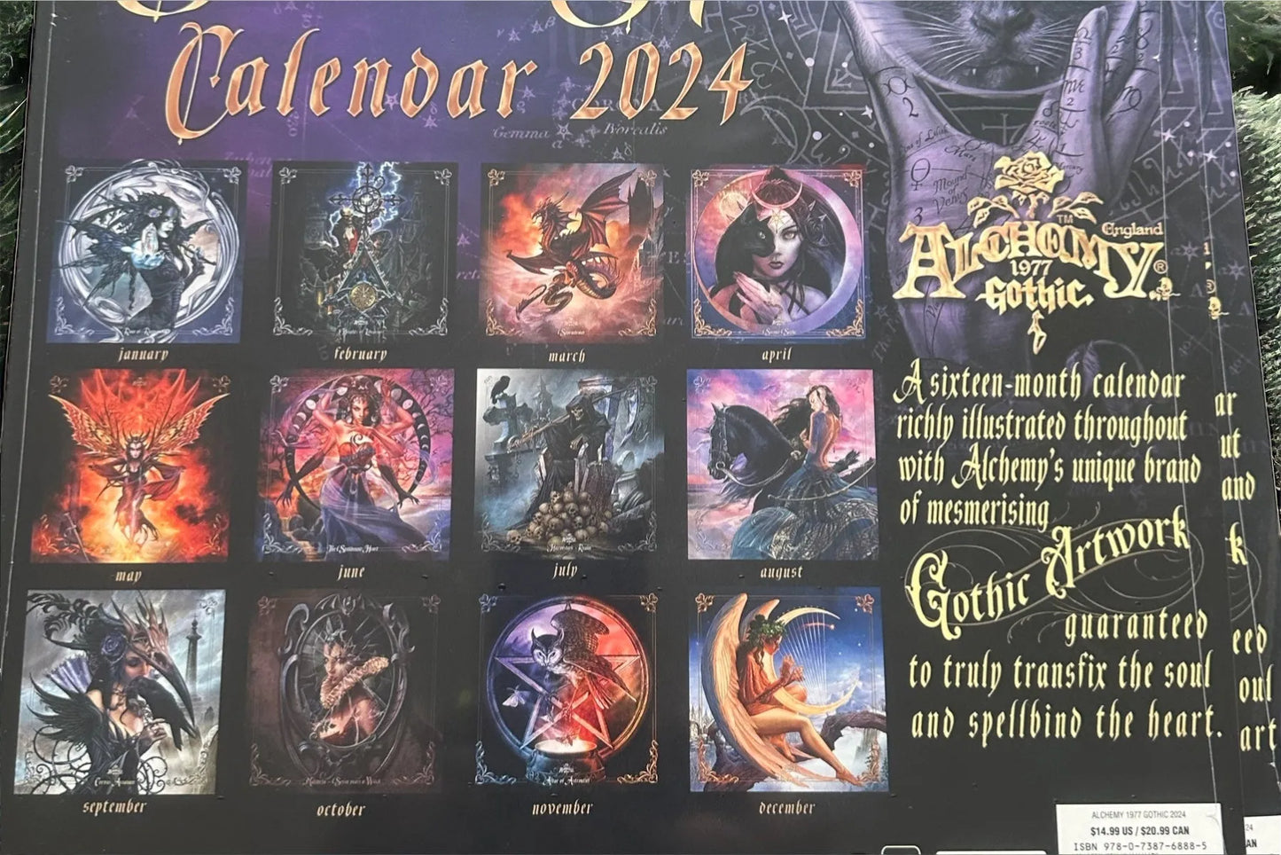 Alchemy 1977 Gothic 2024 Calendar